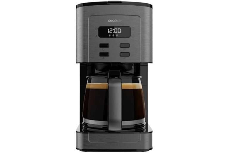 Lee más sobre el artículo Análisis Brutal + Comparativa Cecotec Cafetera de Goteo Coffee 56 Time, 800W de Potencia, Programa tu café, Acero Inoxidable, Pantalla LCD, Boquilla antigo
