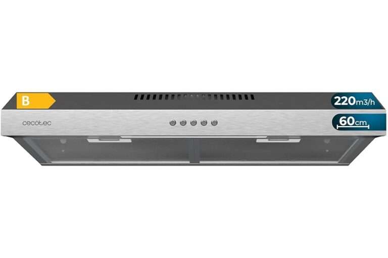 Lee más sobre el artículo Análisis Brutal + Comparativa Cecotec Campana Extractora 60cm de Ancho Bolero Flux CM 602200 Inox B. Potencia Succión 220m3/h, Motor 70W, Bajo Consumo, Con