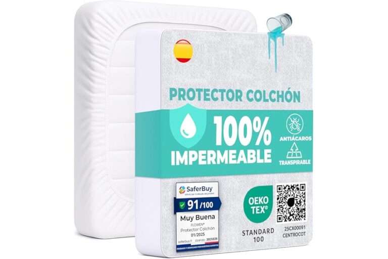 Lee más sobre el artículo Análisis Brutal + Comparativa Protector Colchón 135×190 cm Funda Colchón Impermeable Sábana Bajera Impermeable de Algodón y Microfibra Cubre Colchón para C